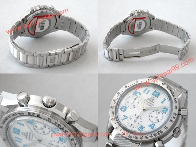 OMEGAオメガ コピー スピードマスター ホワイトシェル/ブルーアラビア 3534.71