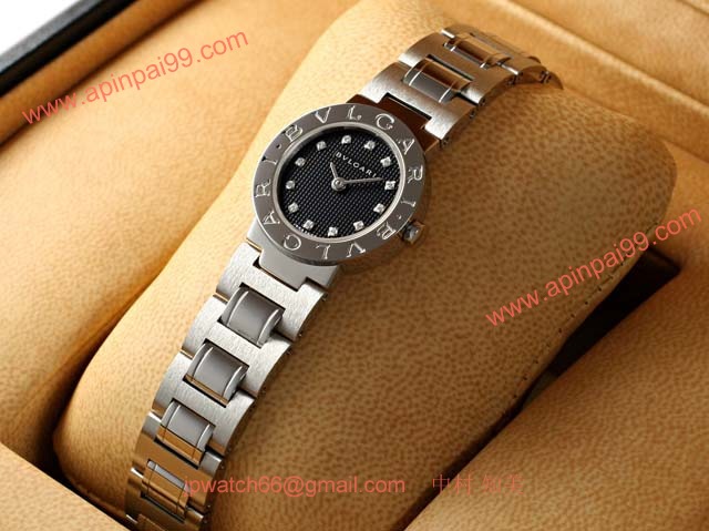 ブランド ブルガリBvlgari 時計コピー レディース ブラックダイヤル/12ダイヤインデックス BB23BSS/12N