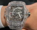 スピリットHUBLOTスーパーコピー時計トゥールビヨン サファイア645.JX.5120.RT (4)