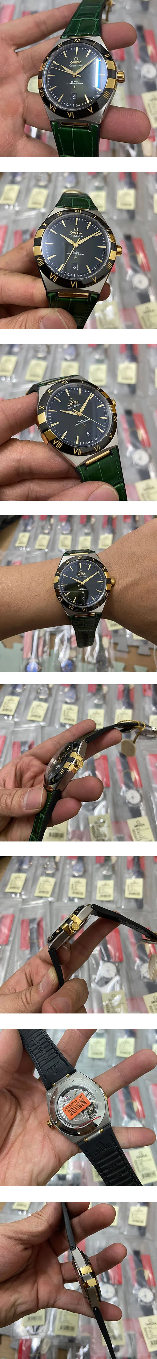2023最新品オメガコピー時計 コンステレーション131.23.41.21.10.001 グリーン 41mm 【TW工場】