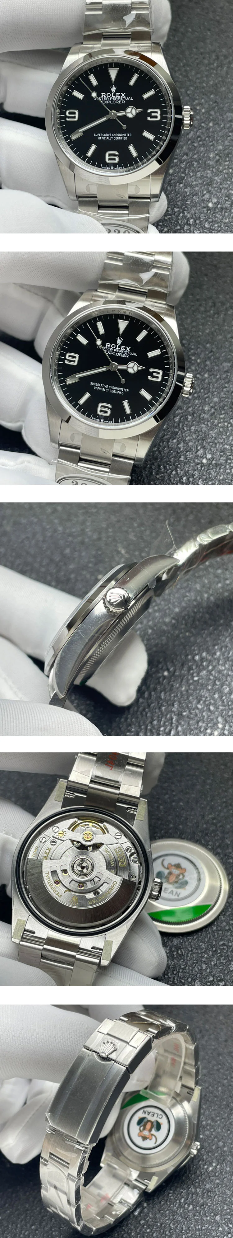 CLEAN製ロレックスコピー時計n級 36mmエクスプローラー I Cal.3230搭載! M124270-0001