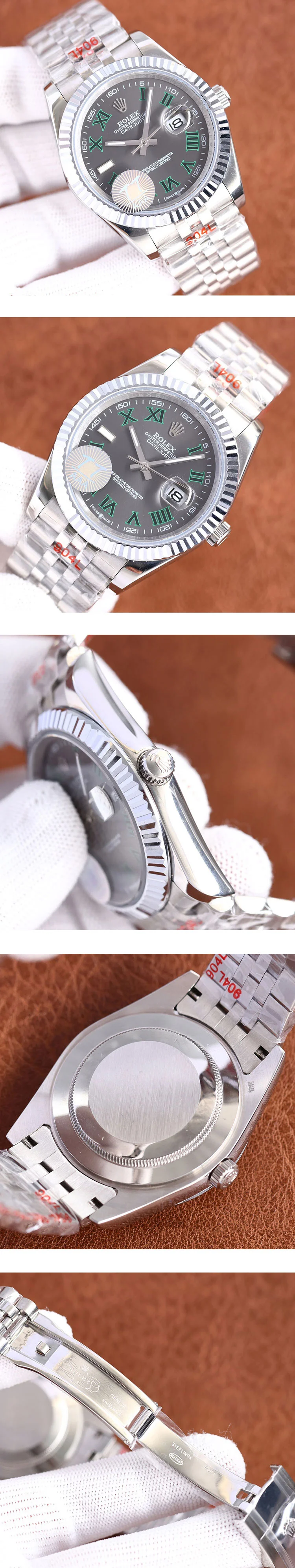 激安ロレックス デイトジャスト 41mm スレートローマ M126334-0022