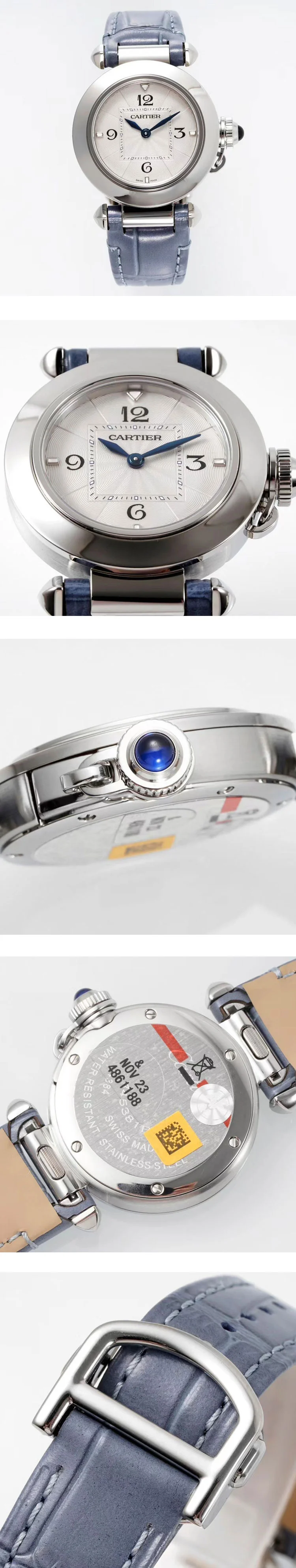 カルティエスーパーコピー時計n級 パシャ 30mm 革バンド WSPA0021-1