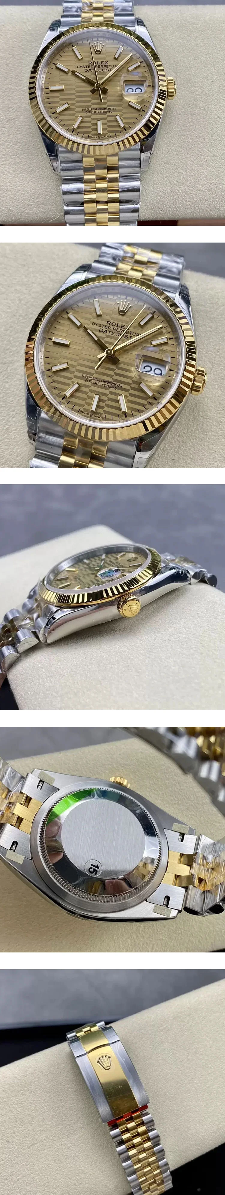 日本大人気ロレックス デイトジャスト 36mm シャンパンフルーテッド M126233-0039