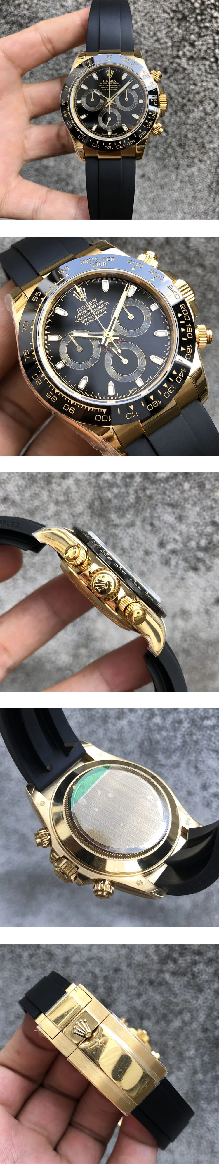 TW製超人気 M116518LN-0043 ロレックスコピーコスモグラフ デイトナ 40mm ブラック