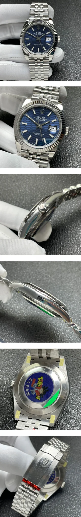 ブルーフルーテッド ロレックスデイトジャスト コピー時計M126334-0032 41mm