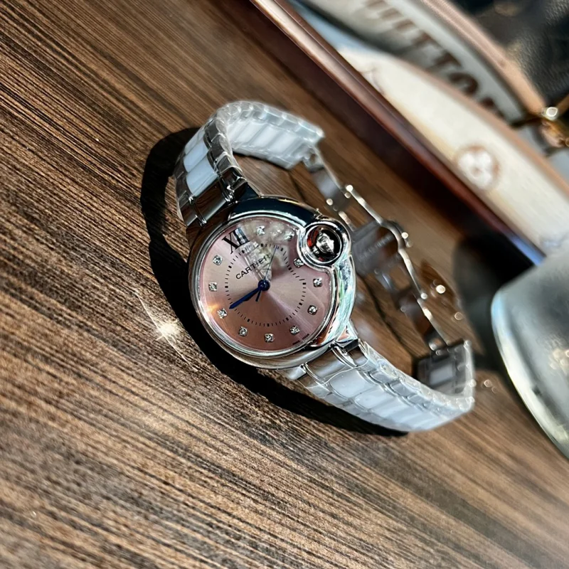 2024新品カルティエ時計 リビエラ フィッシュアイ ガラス ブルー バルーン女性 W300759[3]