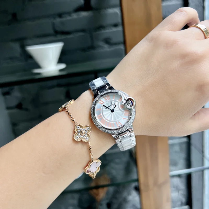 カルティエ女性 クォーツスーパーコピー時計N級品 ブルーバルーン W405860[4]