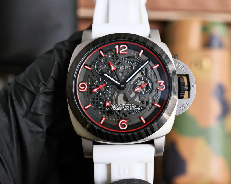 2024パネライ カーブ コーティング ガラス カモフラージュ時計 PAM10078[1]