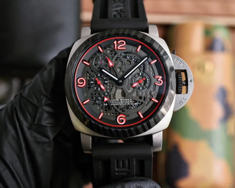 2024パネライ カーブ コーティング ガラス カモフラージュ時計 PAM10078[2]