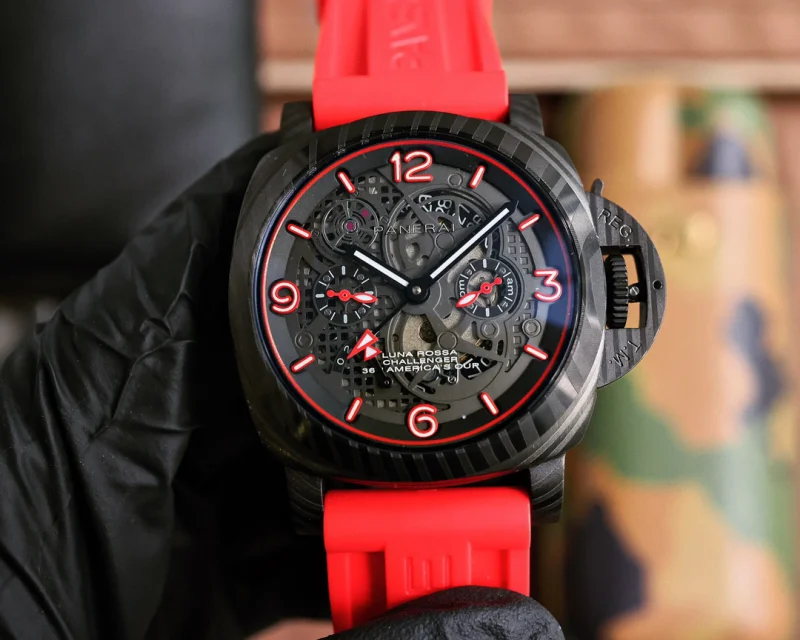 2024パネライ カーブ コーティング ガラス カモフラージュ時計 PAM10078[4]