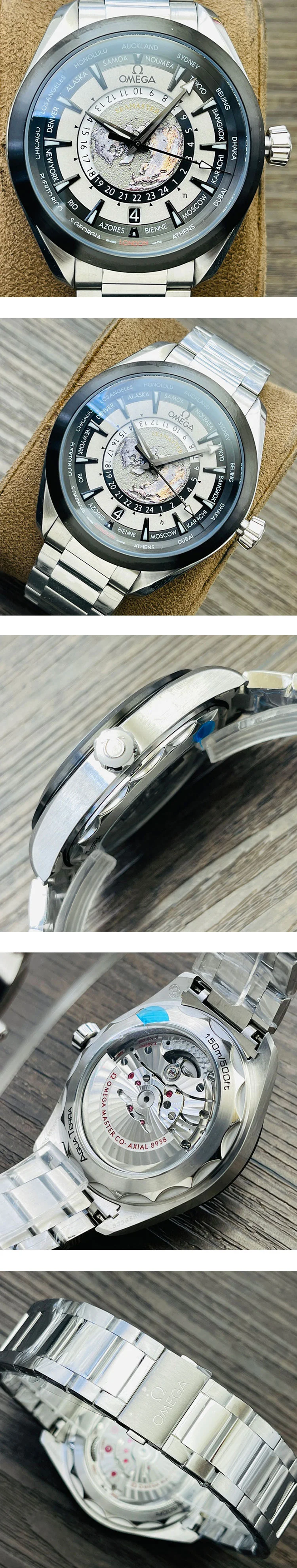 オメガコピー新作シーマスター アクアテラ 43mm GMT ワールドタイマー マスタークロノメーター 220.92.43.22.99.002