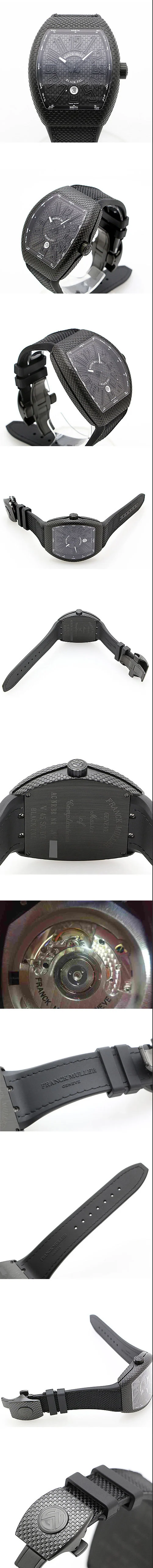 フランクミュラーコピー時計ヴァンガード ブラックピクセル V45SCDT BLACK PXL Asianムーブ Automatic デイト 011305