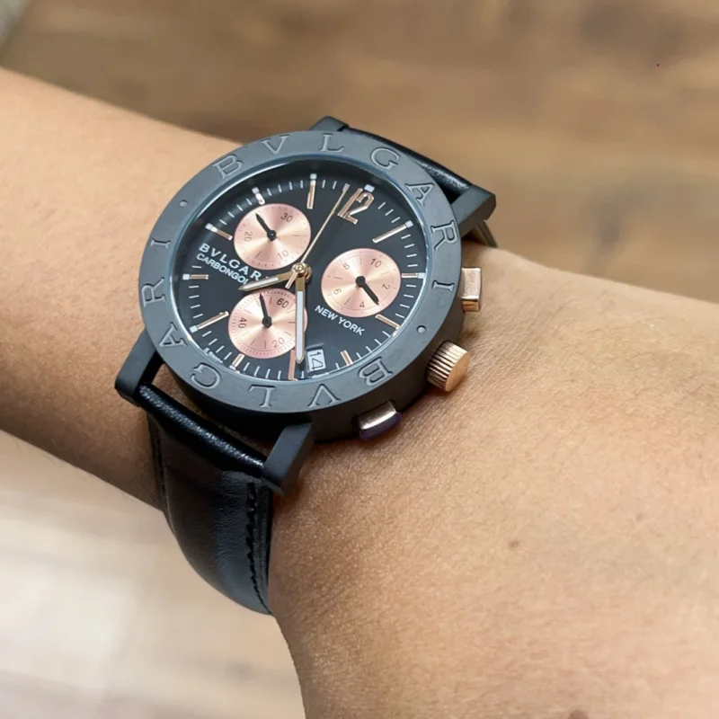 ブルガリカーボン男性ゴールド 125 周年記念コピーの時計販売 bv9650004[2]