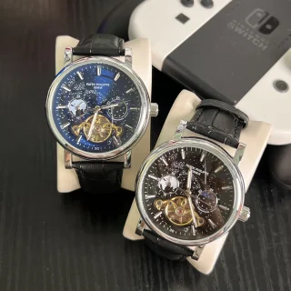 高品質パテックフィリップブティック メンズ ビッグ フライホイール機械式時計 PP581123