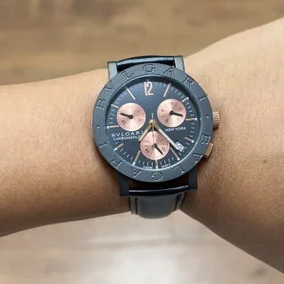 ブルガリカーボン男性ゴールド 125 周年記念コピーの時計販売 bv9650004