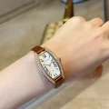 カルティエ女性コピー長方形のワイン樽 高級時計 68455 (4)