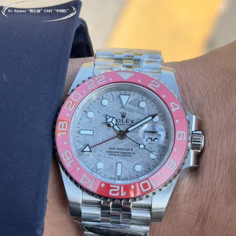 2025春新商品隕石表面 GMT チャイニーズレッドコピー時計 586947[4]