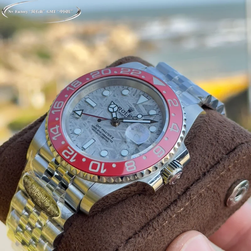 2025春新商品隕石表面 GMT チャイニーズレッドコピー時計 586947[5]