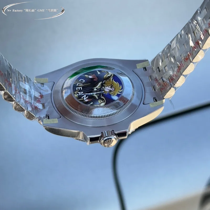 新品ロレックス高級時計隕石表面 GMT スプライト リング 586949[7]
