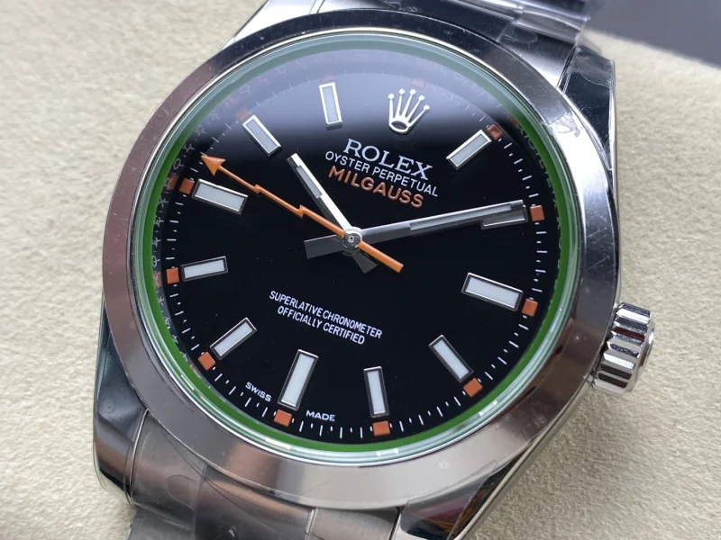 スーパーコピーRolex時計グリーンガラスライトニングミルガウスシリーズ 174462[2]