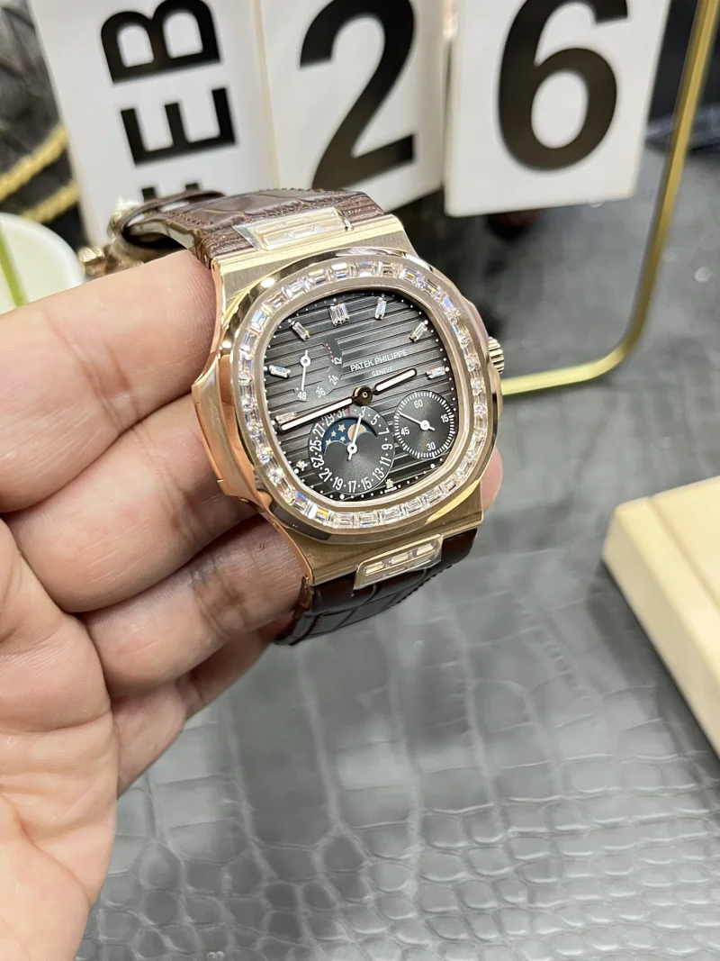 パテックフィリップ 審美的に美しい時計V3 ノーチラス ローズゴールド ダイヤモンドベゼル 171592[2]