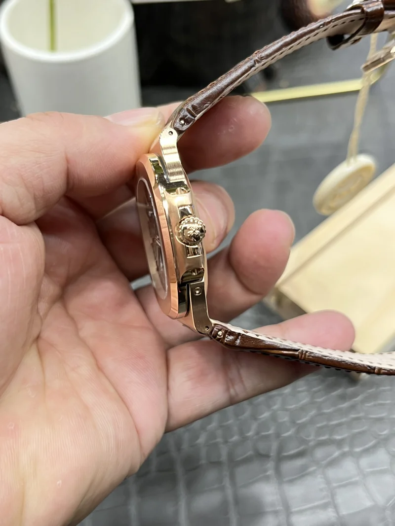 パテックフィリップ世界では激安 5712 ローズゴールドテープ 機械式男性時計 171506[5]