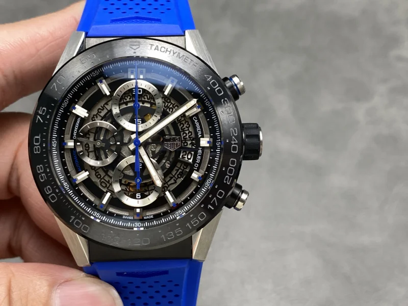 新商品限定タグ・ホイヤースーパーコピー TG カレラ01シリーズ 45mm 中空腕時計 118538