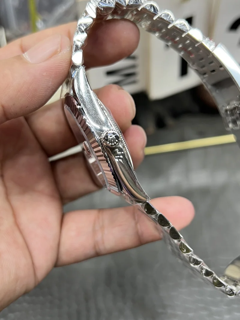 最もパワフルなロレックスデイトジャストグレーダイヤモンド激安買取41mm自動巻き 172296[5]
