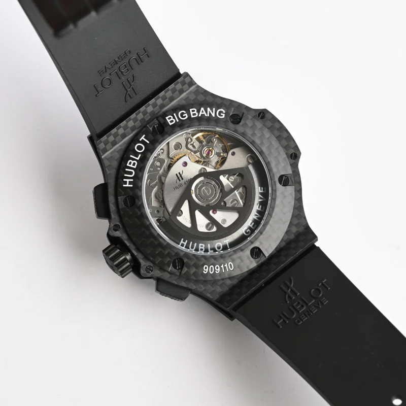 上流階級のウブロダブルドット信頼老舗時計サファイアガラスカーボンファイバーシリーズ 44mm 124316[8]