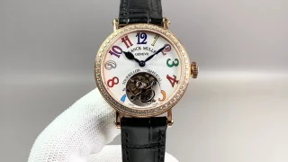 完璧フランクミュラー女性時計スターリースカイ トゥルー トゥールビヨン 169090