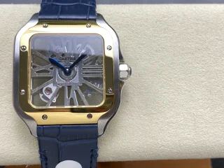 カルティエ サントススーパーコピー入荷時計スクエア ホローレザーストラップシリーズ 174535