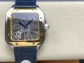 カルティエ サントススーパーコピー入荷時計スクエア ホローレザーストラップシリーズ 174535