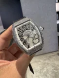 フランクミュラー上新品V32 バレルシリーズ 高級ダイヤモンドインレイ クラシックデジタルフェイス時計 119779 (5)