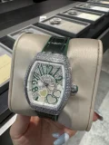 高級豪華スーパーコピーフランクミュラーV32 バレルシリーズダイヤモンドインレイ クラシックデジタルフェイス入荷 119777 (5)