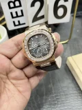 パテックフィリップ 審美的に美しい時計V3 ノーチラス ローズゴールド ダイヤモンドベゼル 171592 (4)