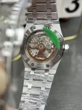 高級新商品オーデマピゲ男性のロイヤルオークフルダイヤモンド ブルーダイヤル2針時計 172274 (7)