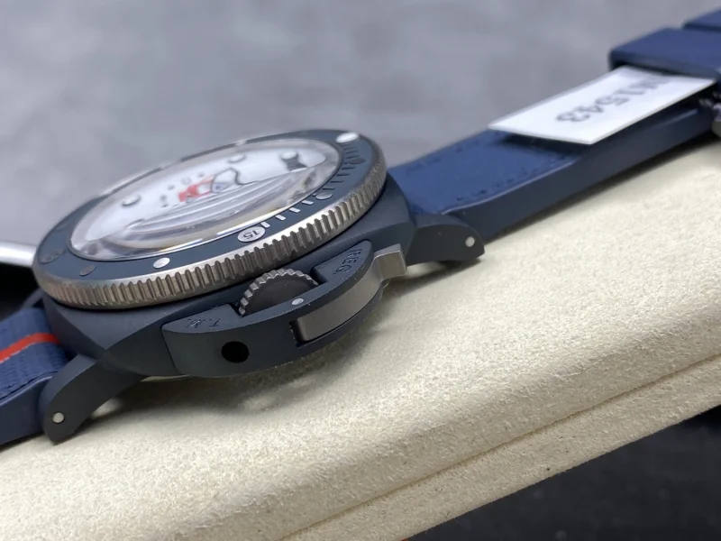 2025最高のPaneraiコピーTi-セラミテック男性軍事時計セラミックケース P.900 ムーブメント PAM1543[5]
