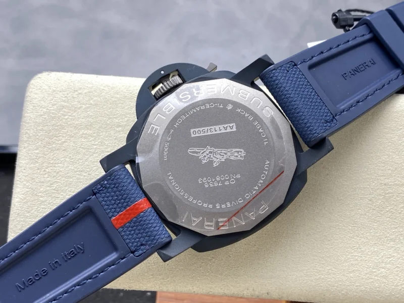 2025最高のPaneraiコピーTi-セラミテック男性軍事時計セラミックケース P.900 ムーブメント PAM1543[6]
