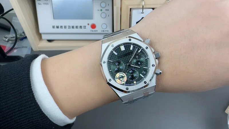 豪華なブランド オーデマピゲ ステンレススチール グリーン新品コピー時計 173440[4]