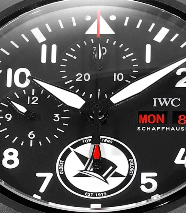 IWC時計コピーIW389108文字盤クローズアップ