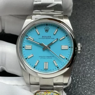 2023ロレックスコピー オイスターパーペチュアル 41mm ターコイズブルー3230搭載!CLEAN製 M124300-0006