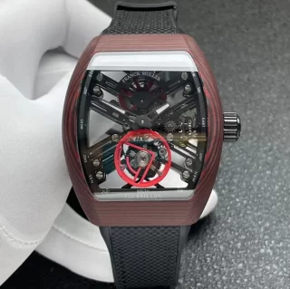 入手困難スーパーコピーフランクミュラー時計 ヴァンガード セブンデイズ スケルトン レッド V 45 T SQT CARBONE