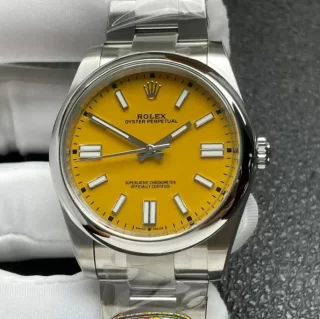 【CLEAN製】人気のロレックス時計コピー オイスターパーペチュアル 41mm イエロー M124300