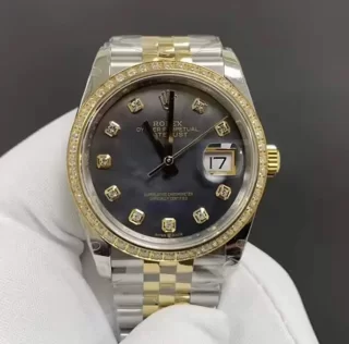 ブランドコピーロレックス デイトジャストコピー 36mm ブラックシェル 116243-0036