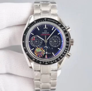 2023高品質オメガ スピードマスター ムーンフェイズ コーアクシャル マスタークロノメーター 304.33.44.52.01.001