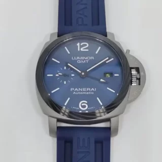 人気新品パネライスーパーコピー時計 ルミノール ブルー文字盤 GMT PAM01279