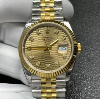 Rolexスーパーコピー時計 デイトジャスト 36mm シャンパンフルーテッド 1262330