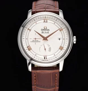 新作オメガ腕時計コピー ステンレススティール39MM レザーストラッ﻿プ 424.13.40.21.02.002