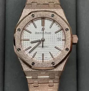 2023オーデマ・ピゲ スーパーコピー時計 15454OR.GG.1259OR.01 ロイヤル オーク フロステッドゴールド オートマティック 37MM